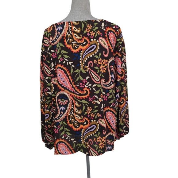 Belle Boho by Kim Gravel Find Your Fire Boho Chic Blouse 1X - Picture 3 of 3